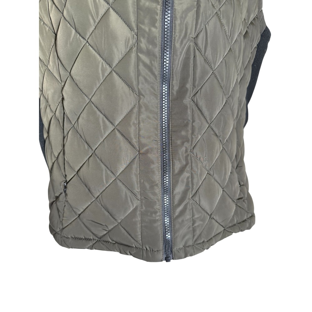 Andrew Marc XXL Vest Quilted Olive Green Full Zip Sleeveless Puffer Women‎ - Picture 3 of 9